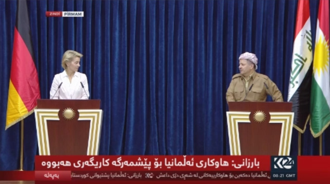 Barzani ve Almanya Savunma Bakanı'ndan önemli açıklamalar